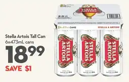 Longo's Stella Artois Tall Can offer