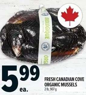 Metro Fresh canadian cove organic mussels offer