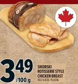 Metro Sikorski rotisserie style chicken breast offer