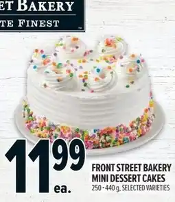 Metro Front street bakery mini dessert cakes offer