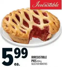 Metro Irresistible pies offer
