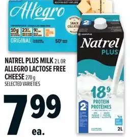 Metro Natrel plus milk 2lor allegro lactose free cheese offer