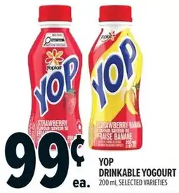 Metro Yop drinkable yogourt offer