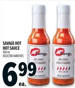 Metro Savage hot hot sauce offer