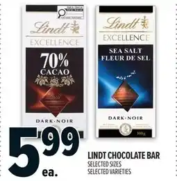 Metro Lindt chocolate bar offer