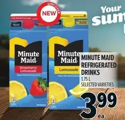 Metro Minute maid refrigerated drinks offer