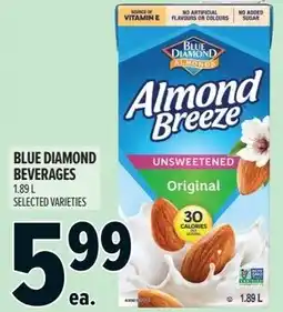 Metro Blue diamond beverages offer