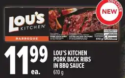 Metro Lou's kitchen pork back ribs in bbq sauce offer