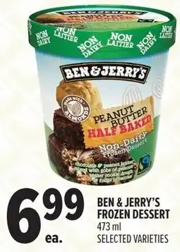 Metro Ben & jerry's frozen dessert offer
