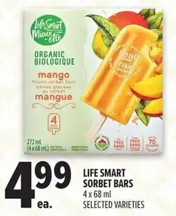 Metro Life smart sorbet bars offer