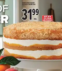 Metro Front street bakery peaches & cream cake offer