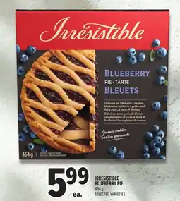 Metro Irresistible blueberry pie offer
