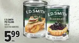 Metro E.d.smith pie filling offer