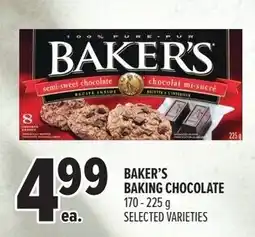 Metro Baker's baking chocolate offer