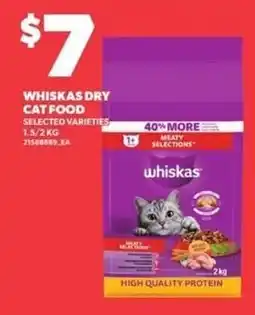 Independent Grocer Whiskas dry cat food offer