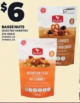 Independent Grocer Bassé nuts offer