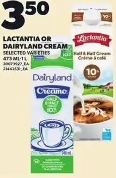 Independent Grocer Lactantia or dairyland cream offer