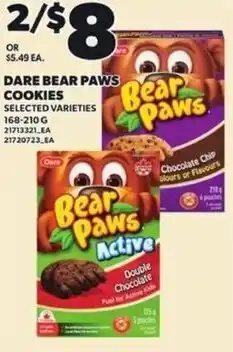 Independent Grocer Dare bear paws cookies offer