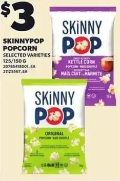 Independent Grocer Skinnypop popcorn offer