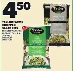 Independent Grocer Taylor farms chopped salad kits offer