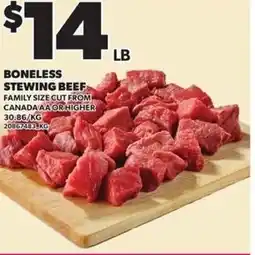 Independent Grocer Boneless stewing beef offer