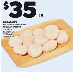 Independent Grocer Scallops offer