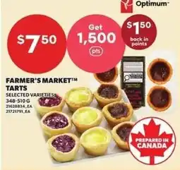 Independent Grocer Farmer's market tarts offer
