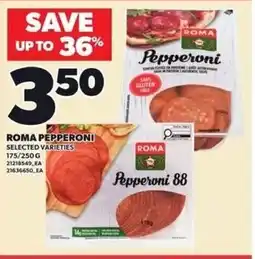 Independent Grocer Roma pepperoni offer