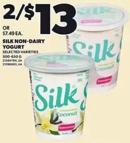 Independent Grocer Silk non-dairy yogurt offer