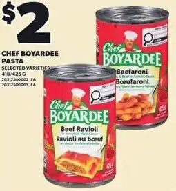 Independent Grocer Chef boyardee pasta offer