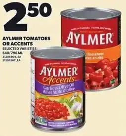 Independent Grocer Aylmer tomatoes or accents offer