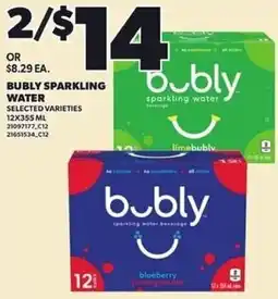 Independent Grocer Bubly sparkling water offer