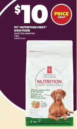Independent Grocer Pc nutrition first dog food offer