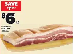 Independent Grocer Pork belly portion offer