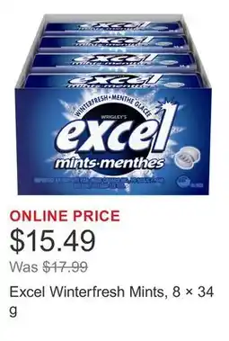 Costco Excel Winterfresh Mints, 8 × offer