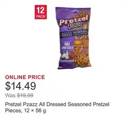 Costco Pretzel Pzazz All Dressed Seasoned Pretzel Pieces, 12 × offer