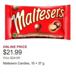 Costco Maltesers Candies, 15 × offer