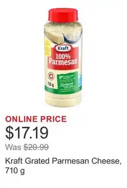 Costco Kraft Grated Parmesan Cheese offer