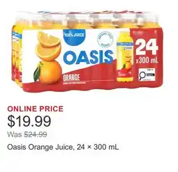 Costco Oasis Orange Juice, 24 × offer