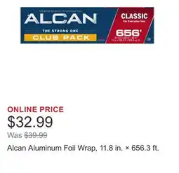 Costco Alcan Aluminum Foil Wrap, 11.8 in. × 656.3 ft offer