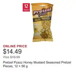 Costco Pretzel Pzazz Honey Mustard Seasoned Pretzel Pieces, 12 × offer
