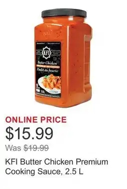 Costco KFI Butter Chicken Premium Cooking Sauce offer