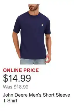 Costco John Deere Men's Short Sleeve T-Shirt offer
