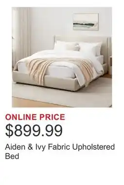 Costco Aiden & Ivy Fabric Upholstered Bed offer