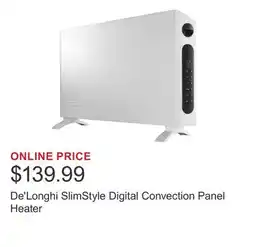 Costco De'Longhi SlimStyle Digital Convection Panel Heater offer