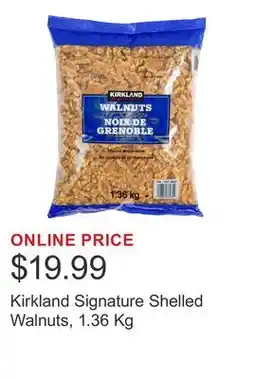 Costco Kirkland Signature Shelled Walnuts offer