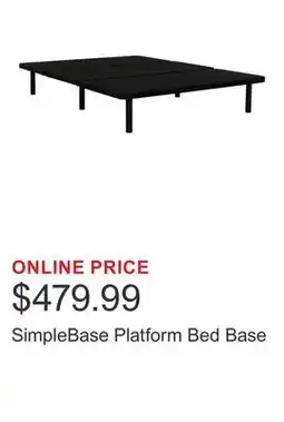 Costco SimpleBase Platform Bed Base offer