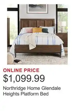 Costco Northridge Home Glendale Heights Platform Bed offer