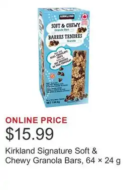 Costco Kirkland Signature Soft & Chewy Granola Bars, 64 × offer