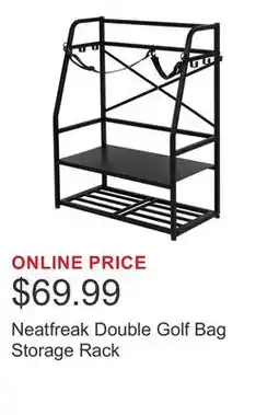 Costco Neatfreak Double Golf Bag Storage Rack offer